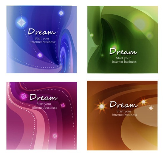 4 Colors Abstract Background Vector Graphic