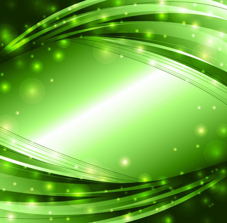 Abstract Green Lights Background Vector | Free Vector | EPS10