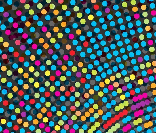 Abstract Colorful Dots Vector Background