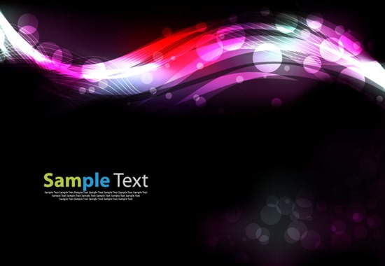 Abstract Glittering Lights Background Vector Graphic