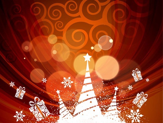 Abstract Xmas Background Vector Illustration