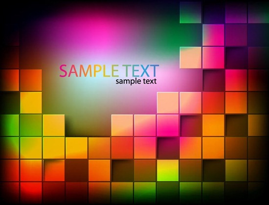 Abstract Background with Colorful Squares