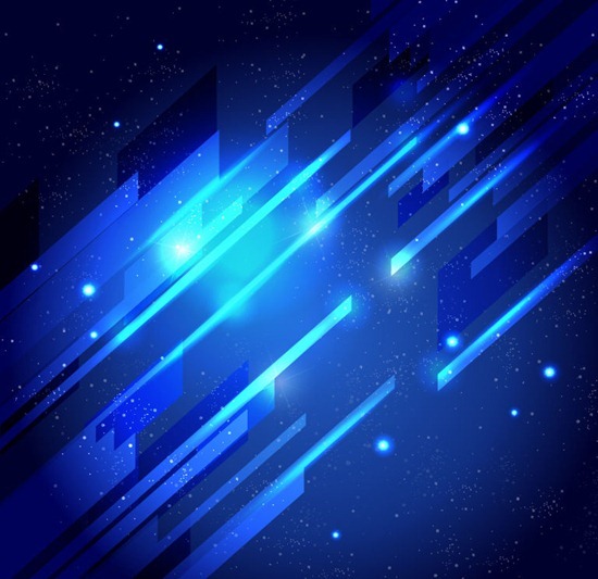 Abstract Blue Light Vector Background