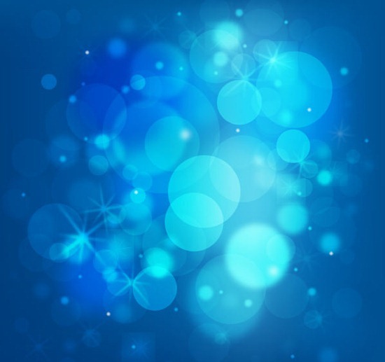 Glittering Blue Lights Vector Background