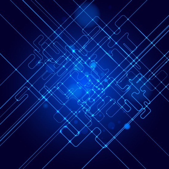 Abstract Tech Blue Background