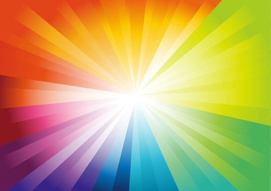 Vector Abstract Colorful Design with a Burst