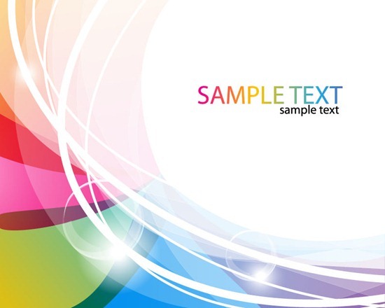 Abstract Colorful Light Vector Background